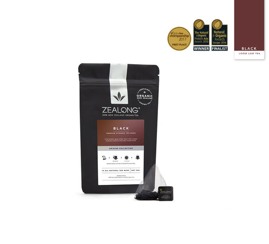 Zealong ORGANIC BLACK TEA, bag with awards